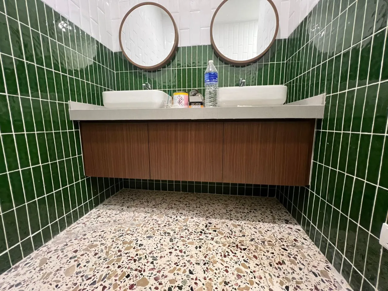 Toilet cabinet detail