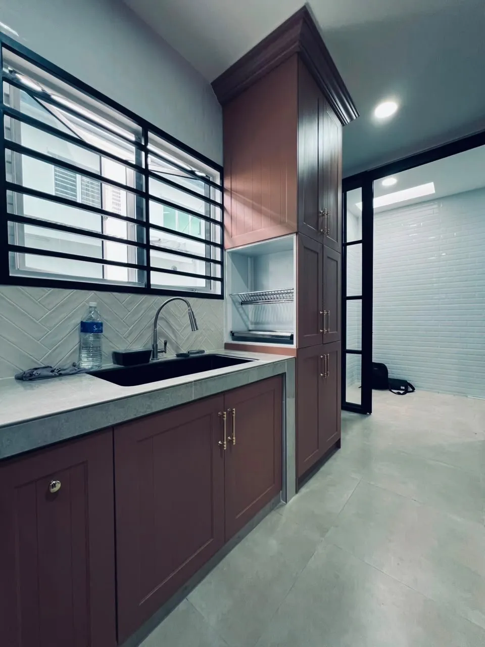 Kitchen cabinet view